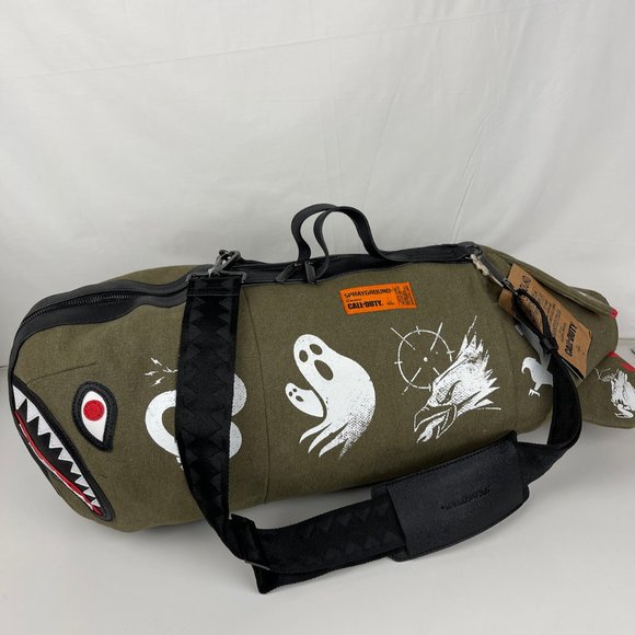 Sprayground Other - New Sprayground Call of Duty Shark Torpedo Duffle Bag